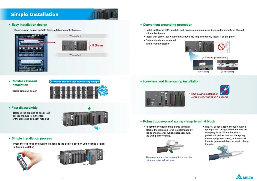 As332p-a/16di, 16do (NPN) , 6 Groups of 200K Ab Phase Input, 6 Axes of 200K Ab Phase Output, 128K Step Capacity, Built-in Ethernet Port, RS485X2, Micro SD Card,