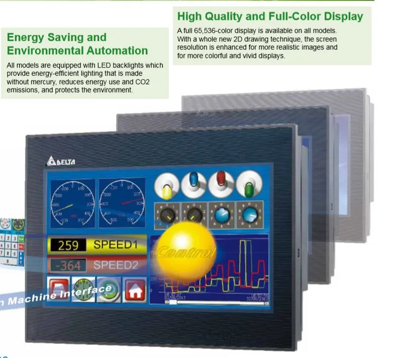 Industrial Intelligent Visual Man-Machine Interface, High-Definition Data Exchange, Intelligent Data Online Modification, Remote Program Modification DOP -107BV