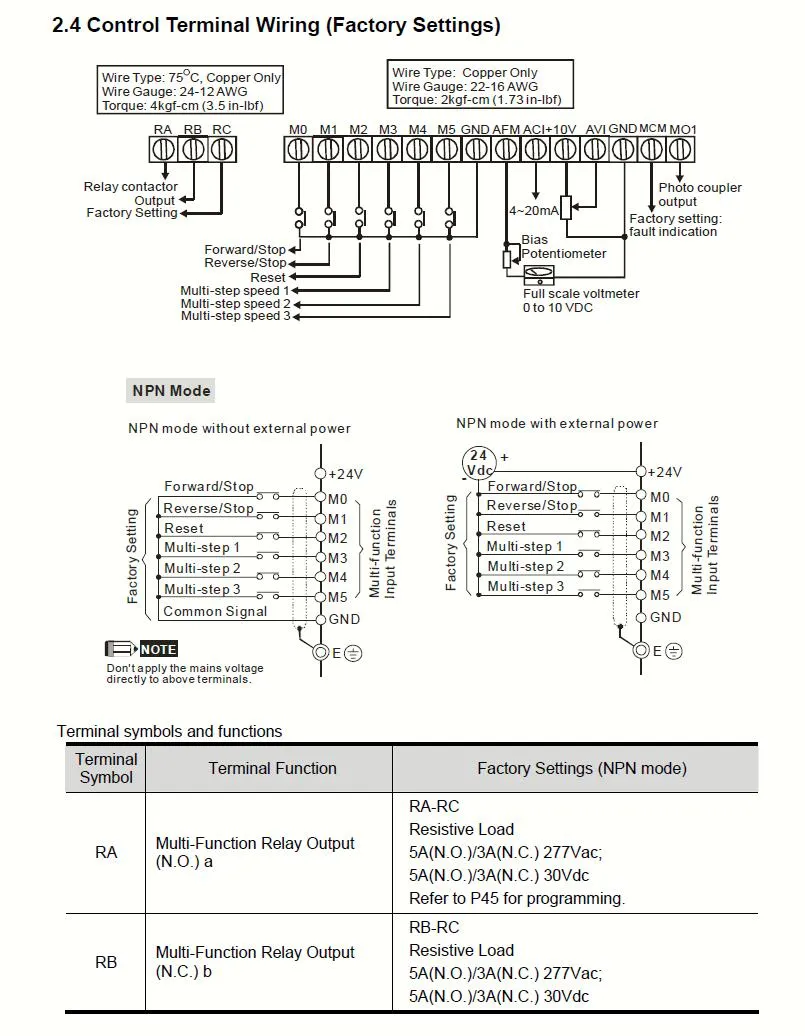 VFD055m43b Special Transformer Governor for Grain Machinery